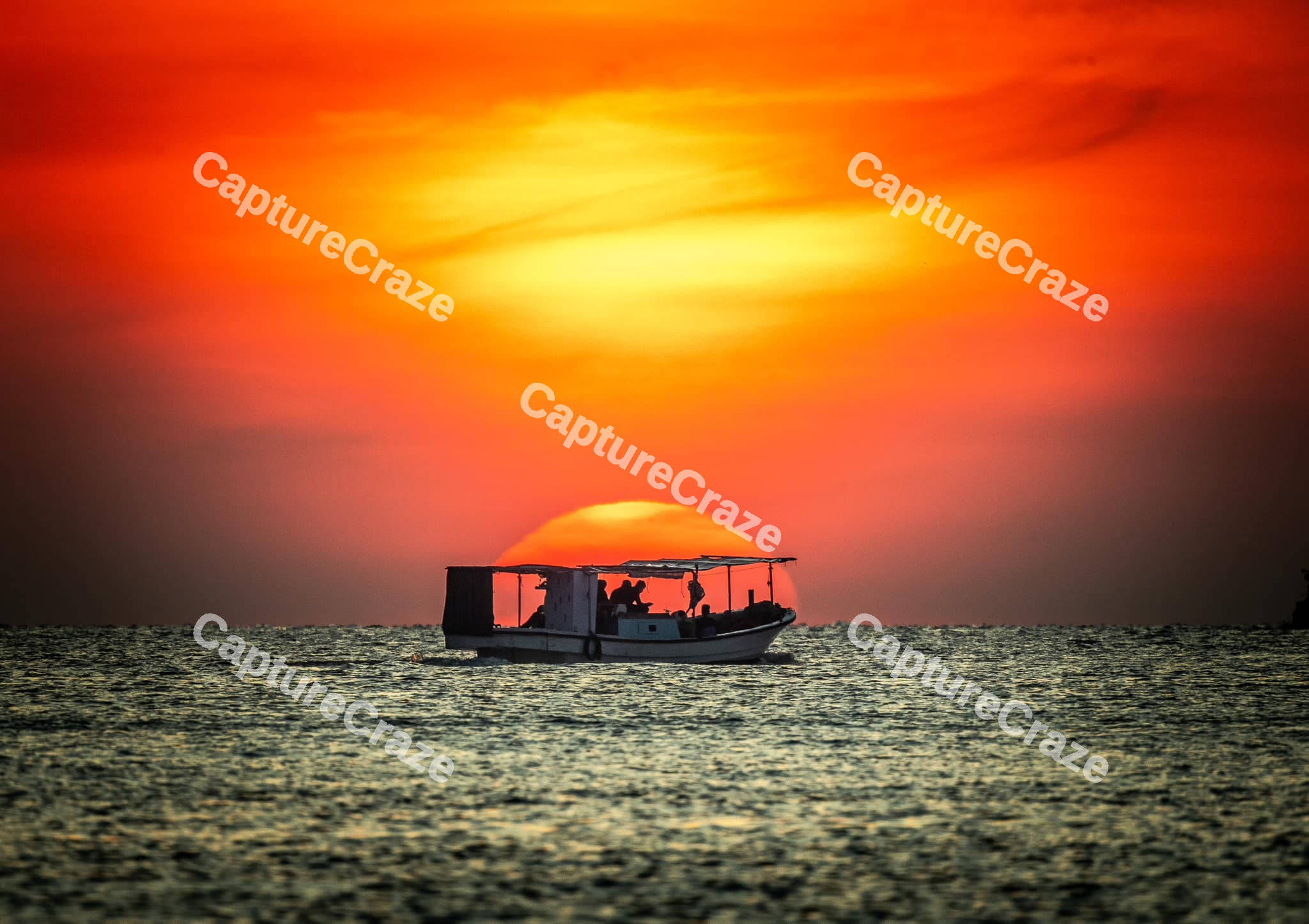 Boat in early Sunset